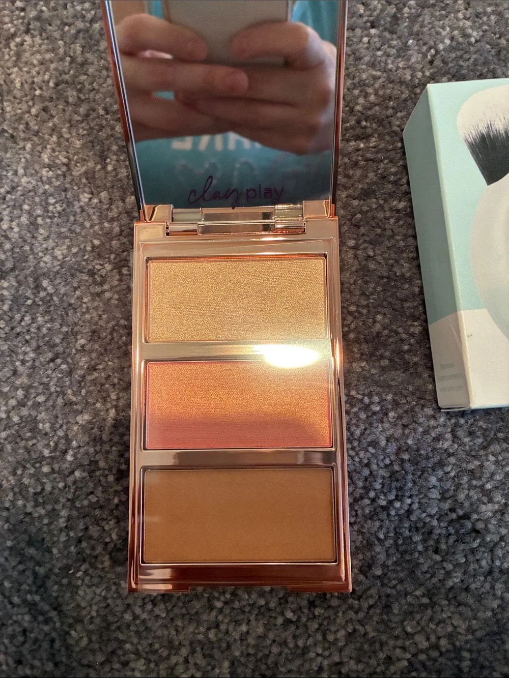 tarte Clay Play To-Go Cheek Palette & Sea Breezy Blender Brush